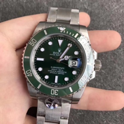 Rolex Submariner Date 116610LV AR Stainless Steel 904L Green Dial Swiss 2824-2
