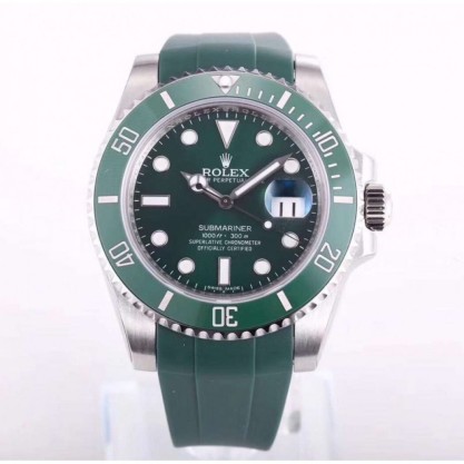 Rolex Submariner Date 116610LV OR Stainless Steel Green Dial Swiss 2836-2