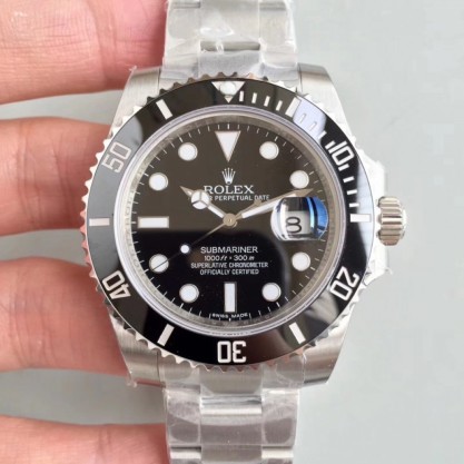 Rolex Submariner Date 116610LN VR Stainless Steel Black Dial Swiss 2836-2