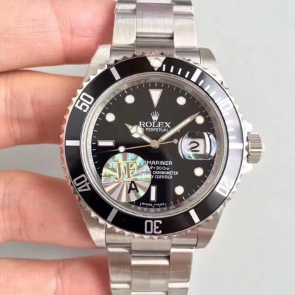 Rolex Submariner Date 16610 JF V2 Stainless Steel Black Dial Swiss 3135