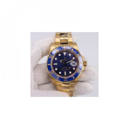 Rolex Submariner Date 116618LB BP Yellow Gold Blue Dial Swiss 2836-2
