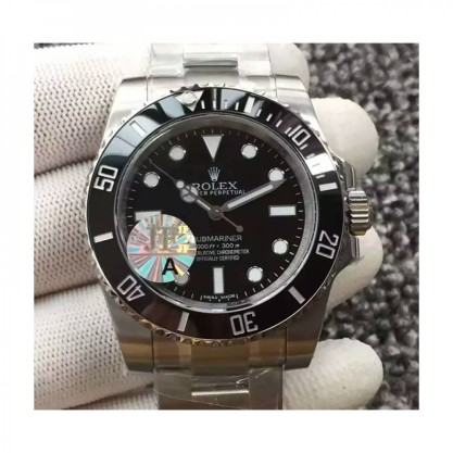 Rolex Submariner 114060 JF Stainless Steel Black Dial Swiss 3130
