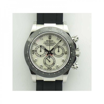 Rolex Daytona Cosmograph 116519LN JH Stainless Steel Mother Of Pearl Dial Swiss 4130 Run 6@SEC