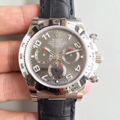 Rolex Daytona Cosmograph 116509 JH Stainless Steel Anthracite Dial Swiss 4130 Run 6@SEC