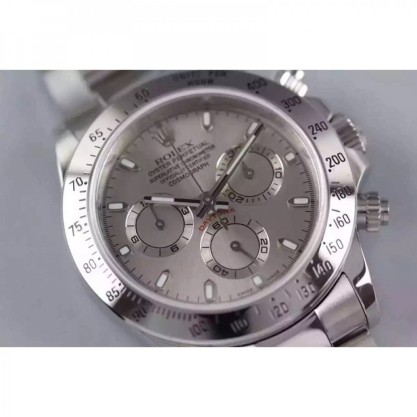 Rolex Daytona Cosmograph 116520 JF Stainless Steel Anthracite Dial Swiss 7750 Run 6@SEC