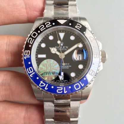 Rolex GMT-Master II 116710BLNR JF Stainless Steel Black Dial Swiss 2836-2