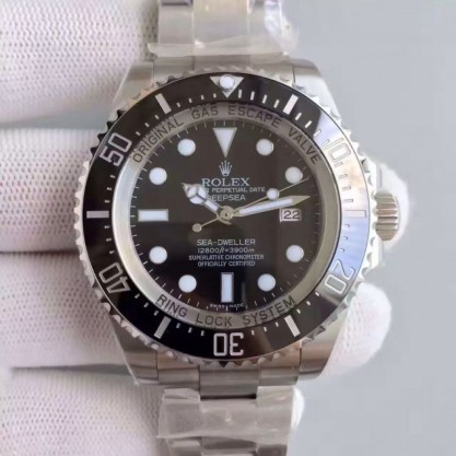Rolex Deepsea 116660 V7 Stainless Steel Black Dial Swiss 3135