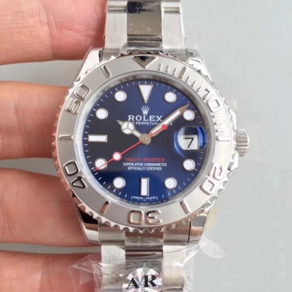 Rolex Yacht-Master 37 268622 AR Stainless Steel 904L Blue Dial Swiss 2824-2