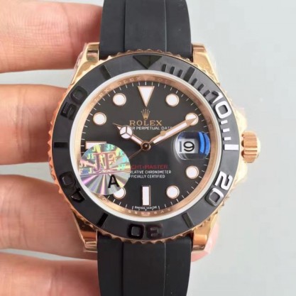 Rolex Yacht-Master 40 116655 2018 JF Rose Gold Black Dial Swiss 3135