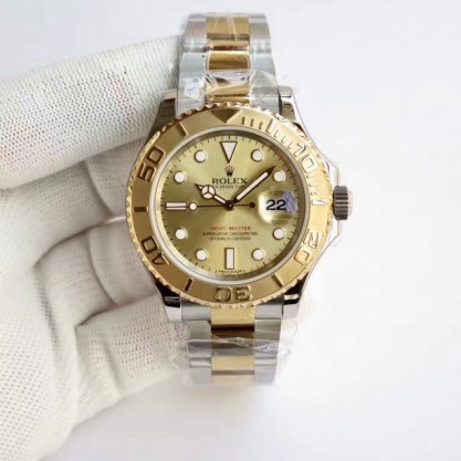 Rolex Yacht-Master 40 116622 JF Stainless Steel & Yellow Gold Champagne Dial Swiss 2836-2