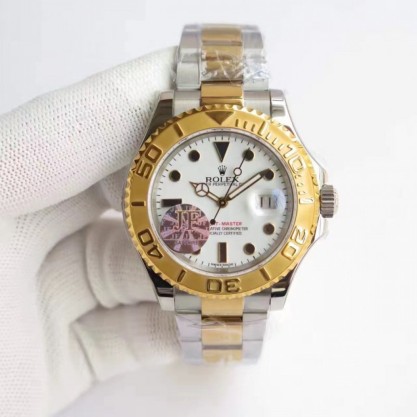 Rolex Yacht-Master 40 116622 JF Stainless Steel & Yellow Gold White Dial Swiss 3135