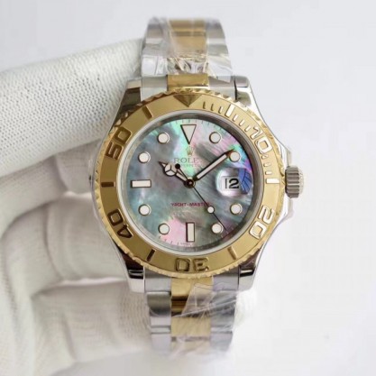 Rolex Yacht-Master 40 116622 JF Stainless Steel & Yellow Gold Blue Mother Of Pearl Dial Swiss 2836-2