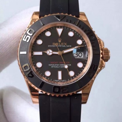 Rolex Yacht-Master 40 116655 2018 N Rose Gold Black Dial Swiss 2836-2