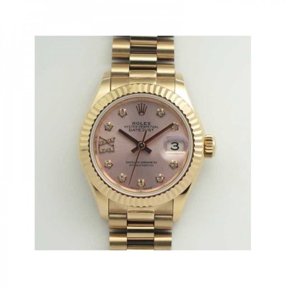 Rolex Lady Datejust 28 279165 28MM Replica BP Rose Gold Pink Mother Of Pearl Dial Swiss 2671
