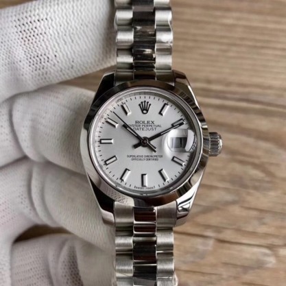 Rolex Lady Datejust 28 279160 28MM Replica WF Stainless Steel Silver Dial Swiss 2671
