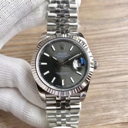 Rolex Datejust II 126334 41MM Replica RE Stainless Steel Anthracite Dial Swiss 3235