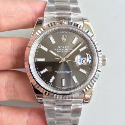 Rolex Datejust II 126334 41MM Replica N Stainless Steel Anthracite Dial Swiss 3235