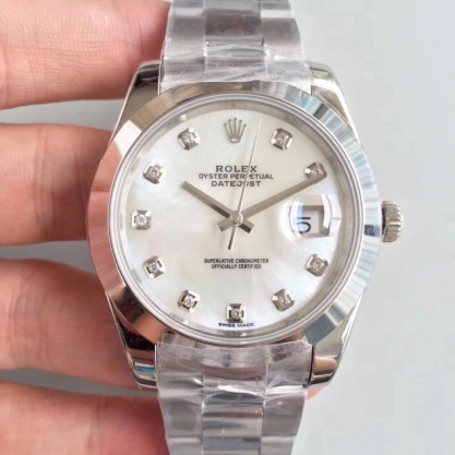 Rolex Datejust II 126300 41MM Replica N Stainless Steel Mother Of Pearl Dial Swiss 3235
