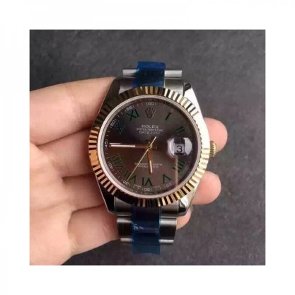 Rolex Datejust II 116333 41MM Replica V5 Stainless Steel & Yellow Gold Anthracite Dial Swiss 2836-2