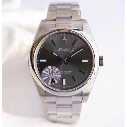 Rolex Oyster Perpetual 39 114300 JF Stainless Steel Anthracite Dial Swiss 3132
