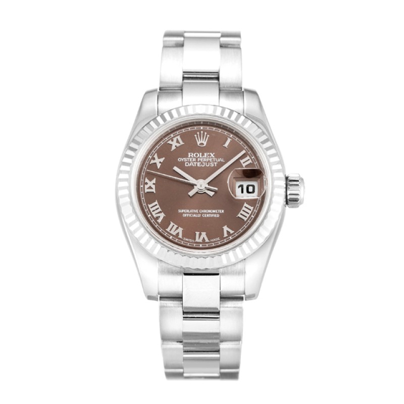 Best UK AAA White Gold Rolex Datejust Lady 179179-26 MM Replica