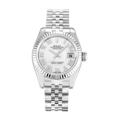 Best UK AAA White Gold Rolex Datejust Lady 179174-26 MM Replica
