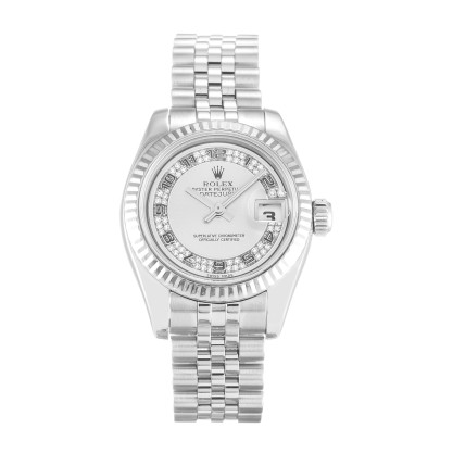 Best UK AAA White Gold Rolex Datejust Lady 179174-26 MM Replica