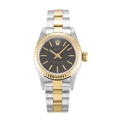 Best UK AAA  Yellow Gold Rolex Lady Oyster Perpetual 67193-24 MM Replica