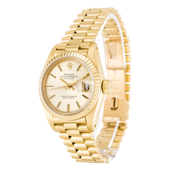Best UK AAA Yellow Gold Rolex Datejust Lady 69178-26 MM Replica