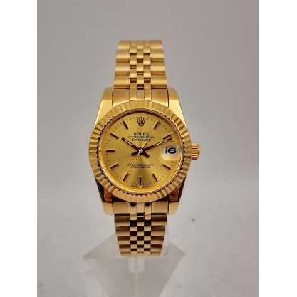 Best UK AAA Yellow Gold Rolex Mid-Size Datejust 6827-30 MM Replica
