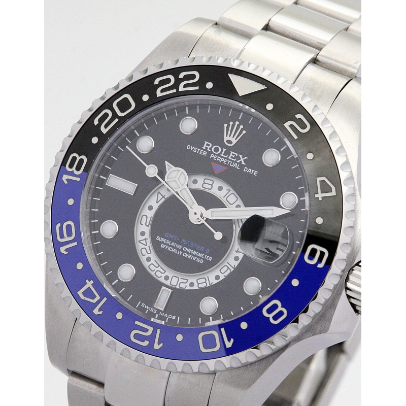 Best UK AAA Black adn blue Steel Rolex GMT Master 16720-40
